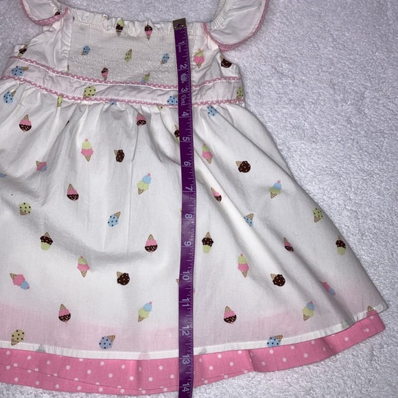 Gymboree ice cream social Flutter Sleeve Ice Cream Dress 2009 size 6/12m - Picture 4 of 9